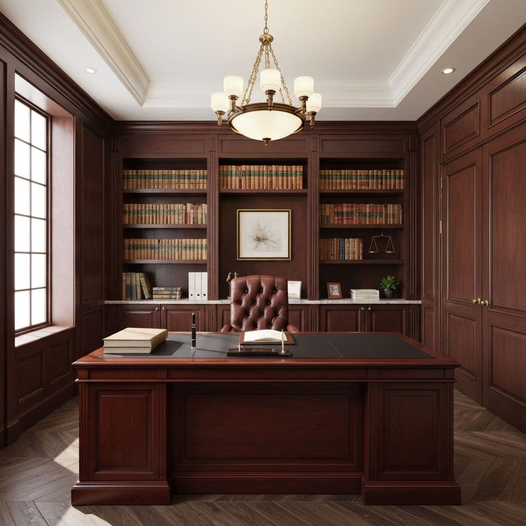 Interior do escritório de advocacia