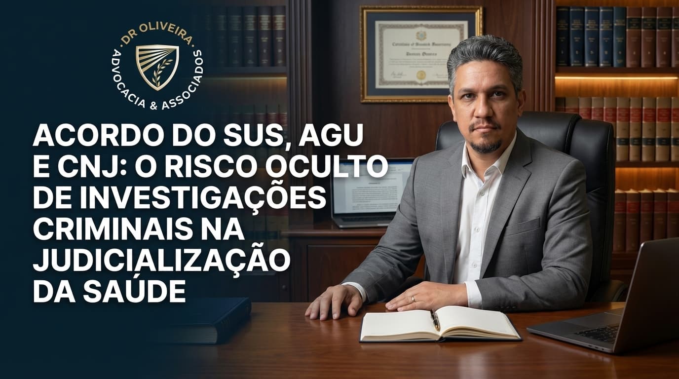 Acordo do SUS, AGU e CNJ: O Risco Oculto de Investigações Criminais na Judicialização da Saúde