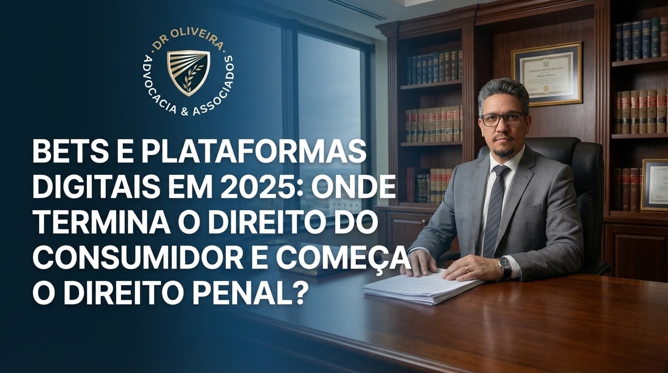 Bets e Plataformas Digitais em 2025: Onde termina o Direito do Consumidor e começa o Direito Penal?