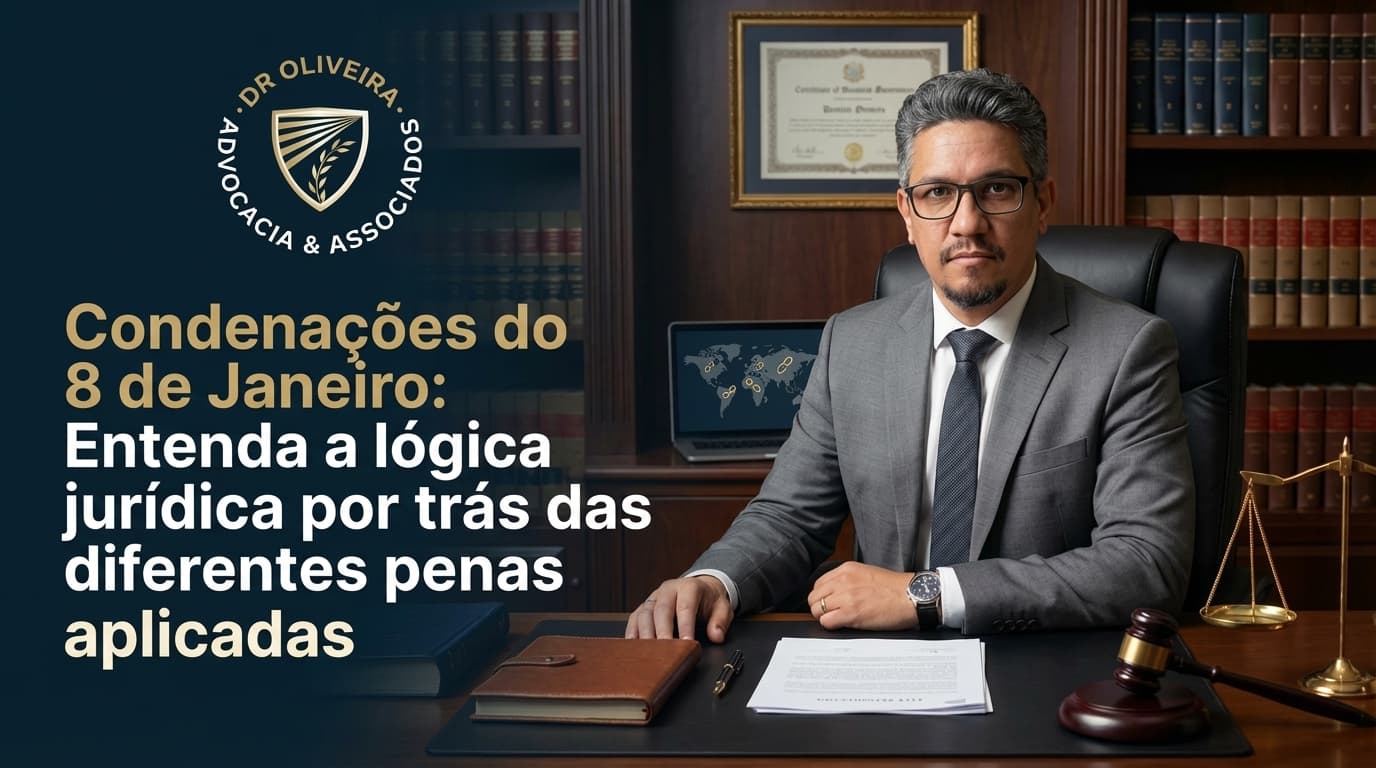 Condenações do 8 de Janeiro: Entenda a lógica jurídica por trás das diferentes penas aplicadas