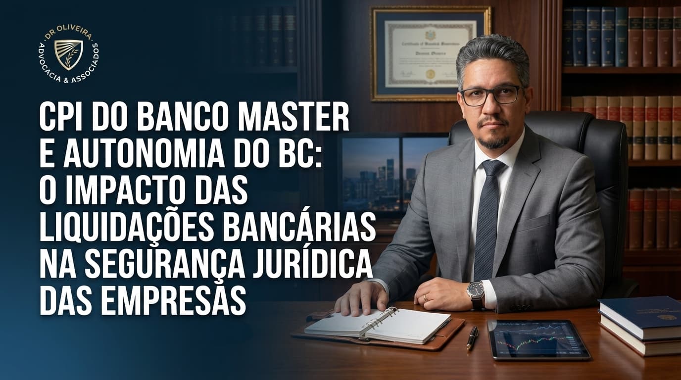 CPI do Banco Master e Autonomia do BC: O Impacto das Liquidações Bancárias na Segurança Jurídica das Empresas