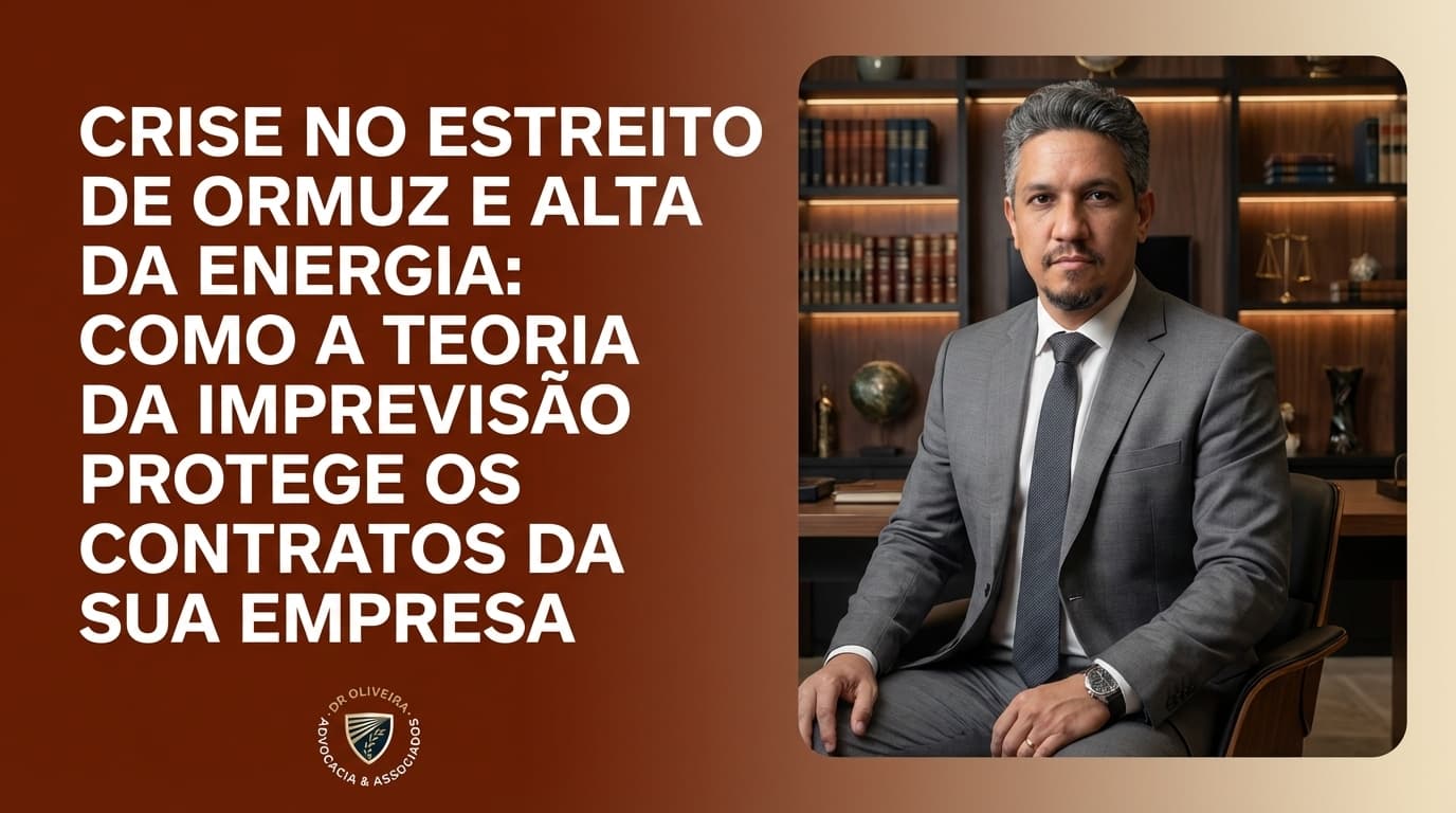 Crise no Estreito de Ormuz e Alta da Energia: Como a Teoria da Imprevisão Protege os Contratos da Sua Empresa