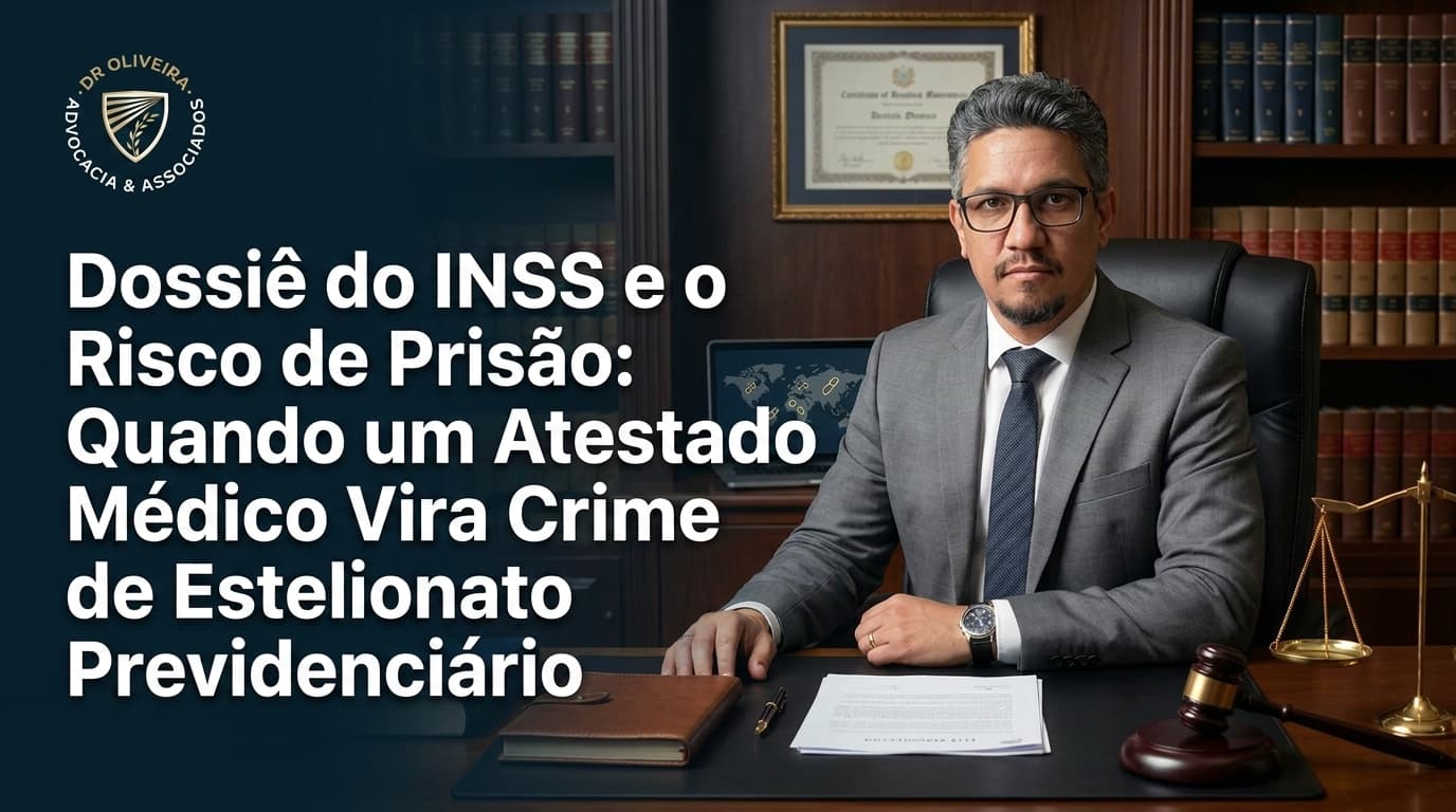 Dossiê do INSS e o Risco de Prisão: Quando um Atestado Médico Vira Crime de Estelionato Previdenciário