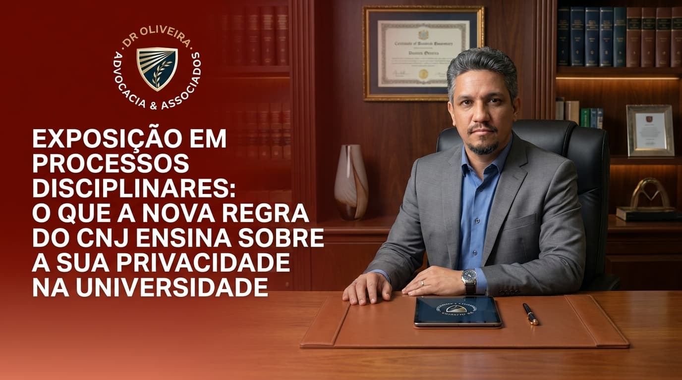Exposição em Processos Disciplinares: O que a nova regra do CNJ ensina sobre a sua privacidade na Universidade