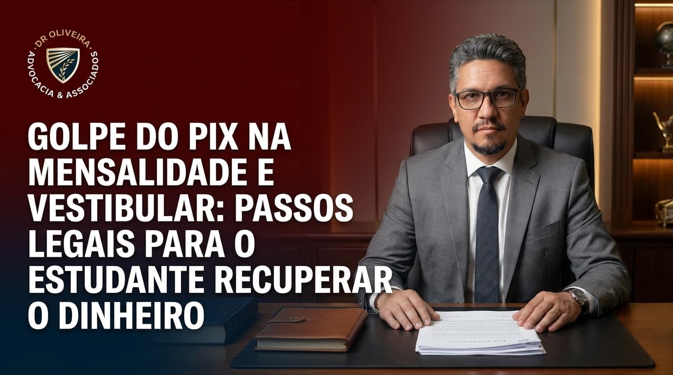 Golpe do Pix na Mensalidade e Vestibular: Passos Legais para o Estudante Recuperar o Dinheiro