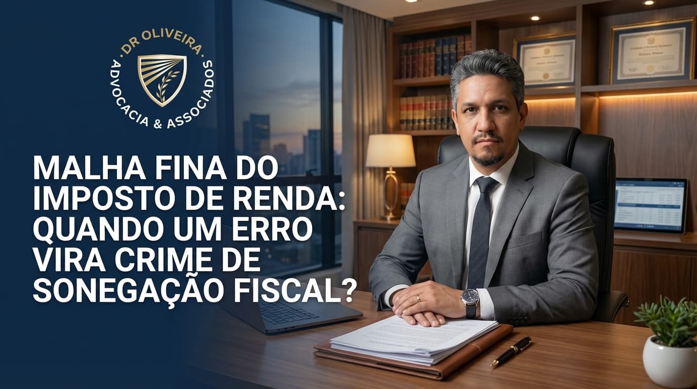 Malha Fina do Imposto de Renda: Quando um Erro Vira Crime de Sonegação Fiscal?