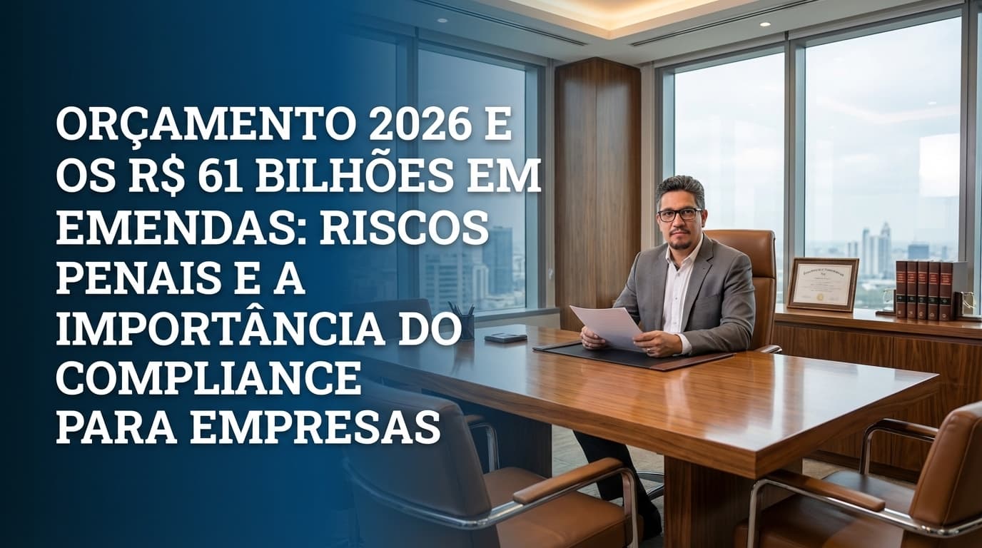 Orçamento 2026 e os R$ 61 Bilhões em Emendas: Riscos Penais e a Importância do Compliance para Empresas