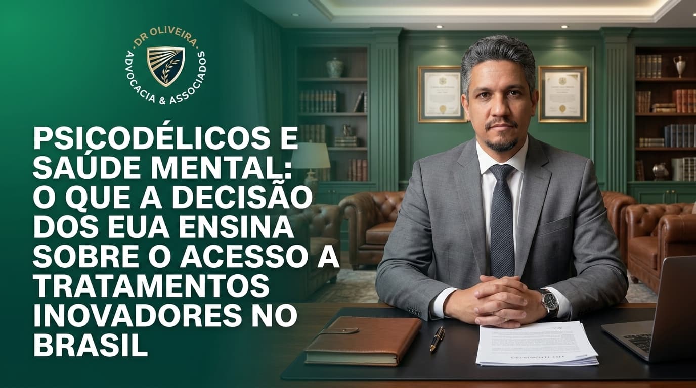 Psicodélicos e Saúde Mental: O Que a Decisão dos EUA Ensina Sobre o Acesso a Tratamentos Inovadores no Brasil