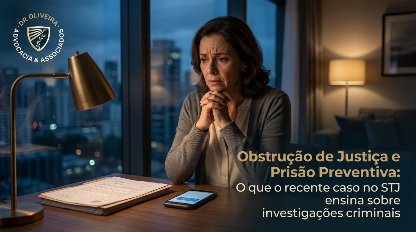 Obstrução de Justiça e Prisão Preventiva: O que o recente caso no STJ ensina sobre investigações criminais